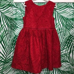 Red Lace Girls Dress size 4T